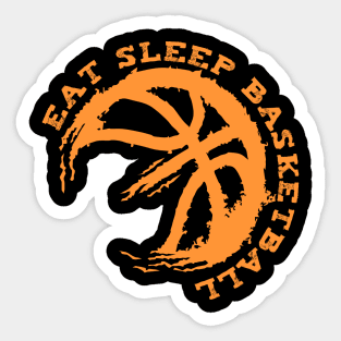 Eat Sleep Basketball Repeat Sticker